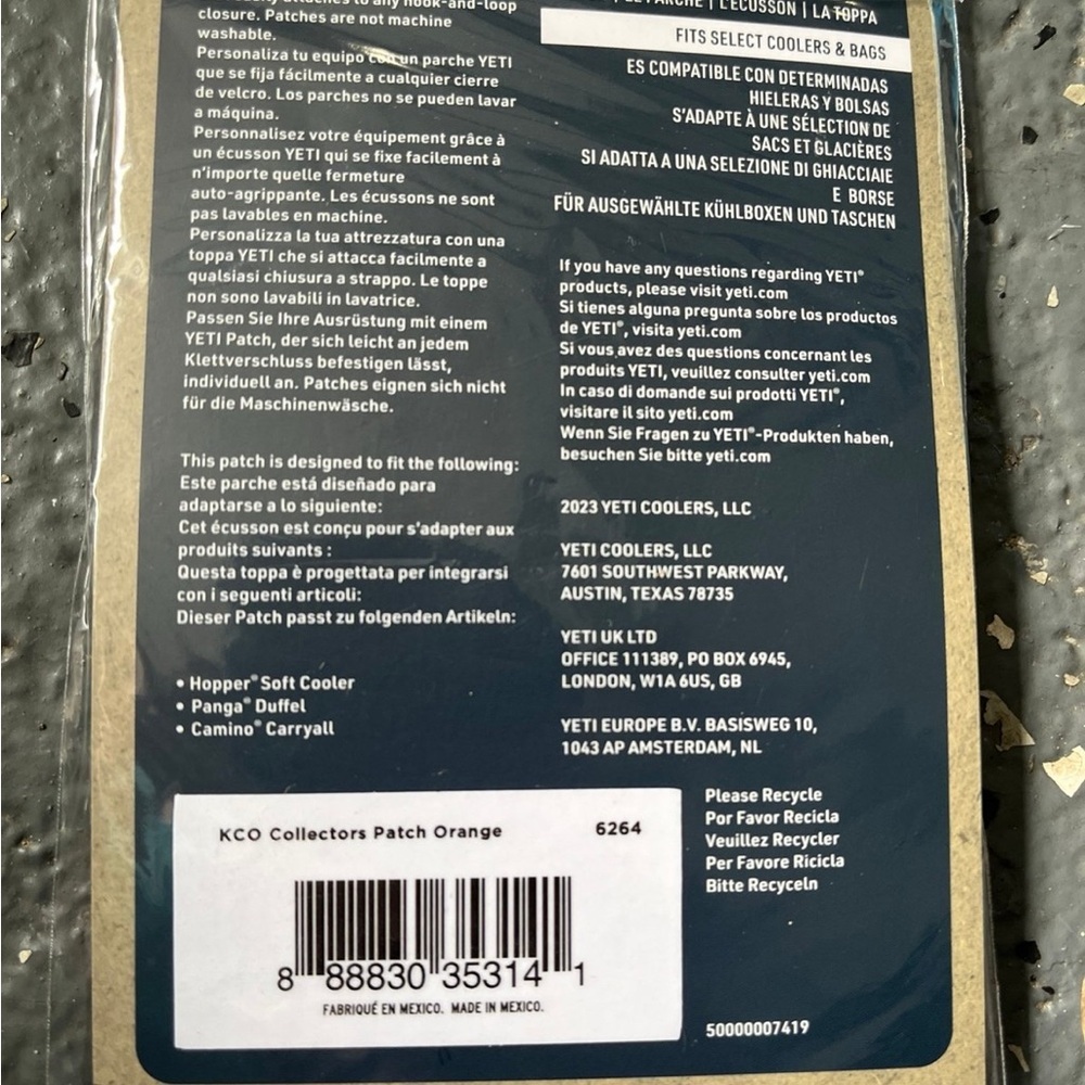 YETI King Crab Orange Tundra Patch Limited Edition - Picture 4 of 4